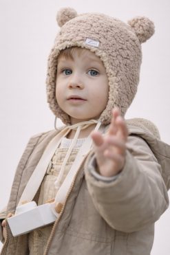 Detská zimná čiapka z barančeka