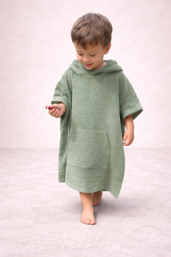 Detské mušelínové pončo