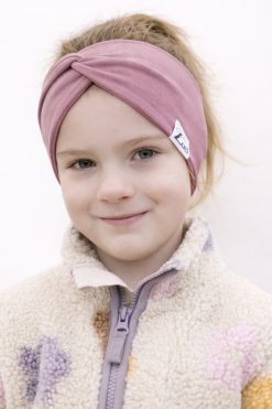 Detská merino čelenka prekrížená Zuel