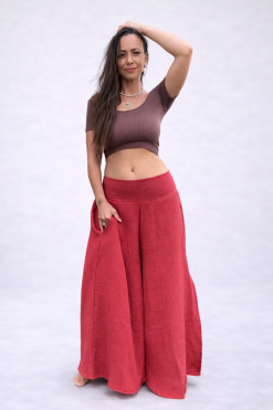 Dámske mušelínové nohavice