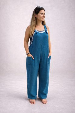 Dámske mušelínové nohavice na traky