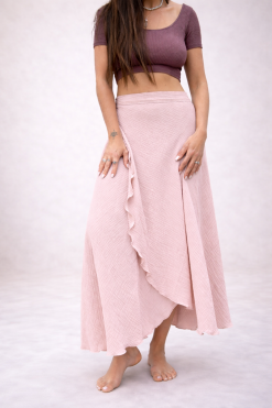 Mušelínová zavinovacia sukňa